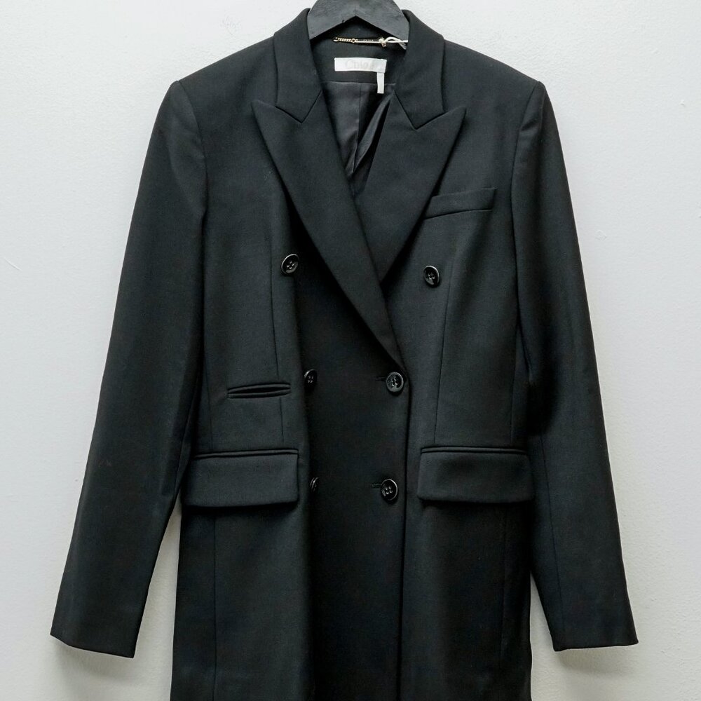 Chloe	DOUBLE-BREASTED WOOL BLAZER